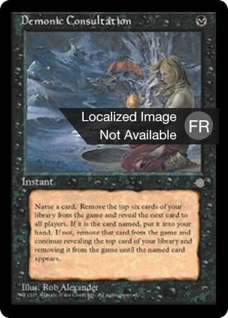 Consultation démoniaque — Ice Age — Magic: The Gathering