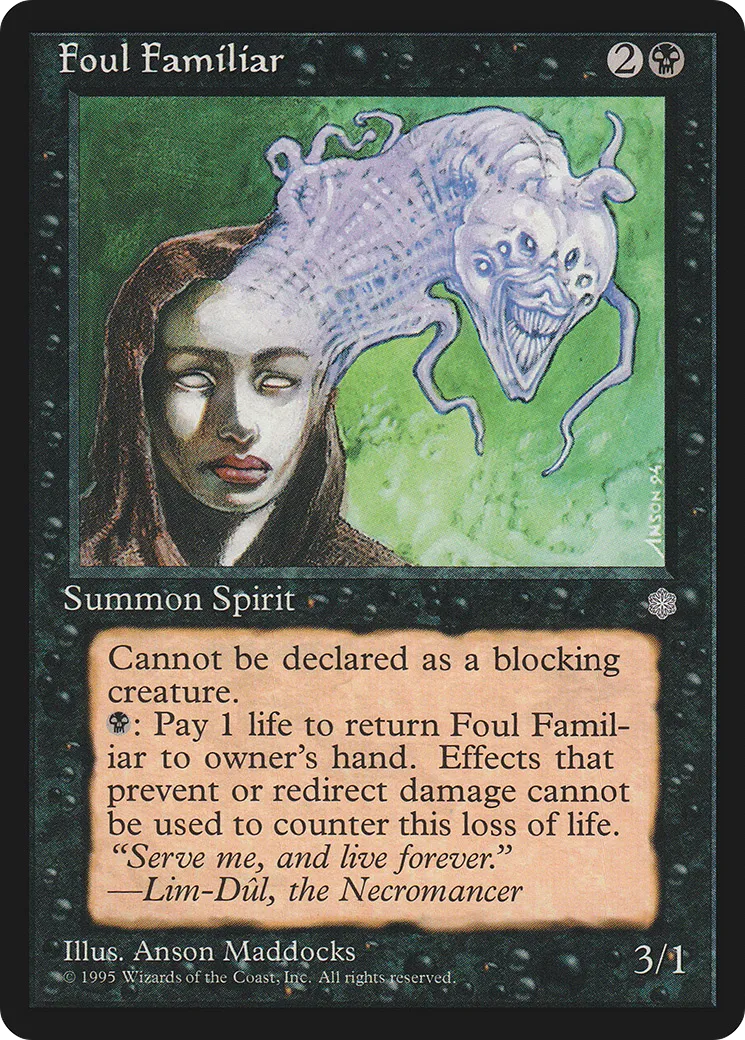 Foul Familiar — Ice Age — Magic: The Gathering