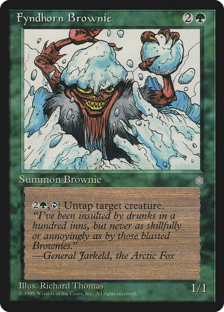 Fyndhorn Brownie — Ice Age — Magic: The Gathering