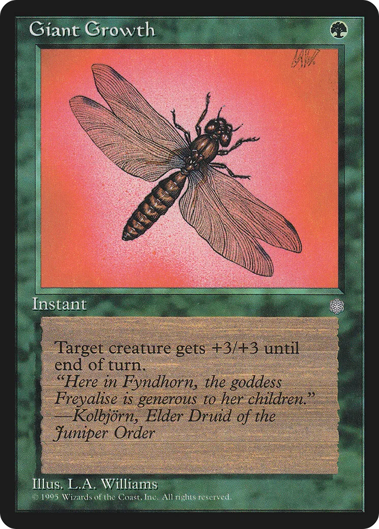 Giant Growth — Ice Age — Magic: The Gathering