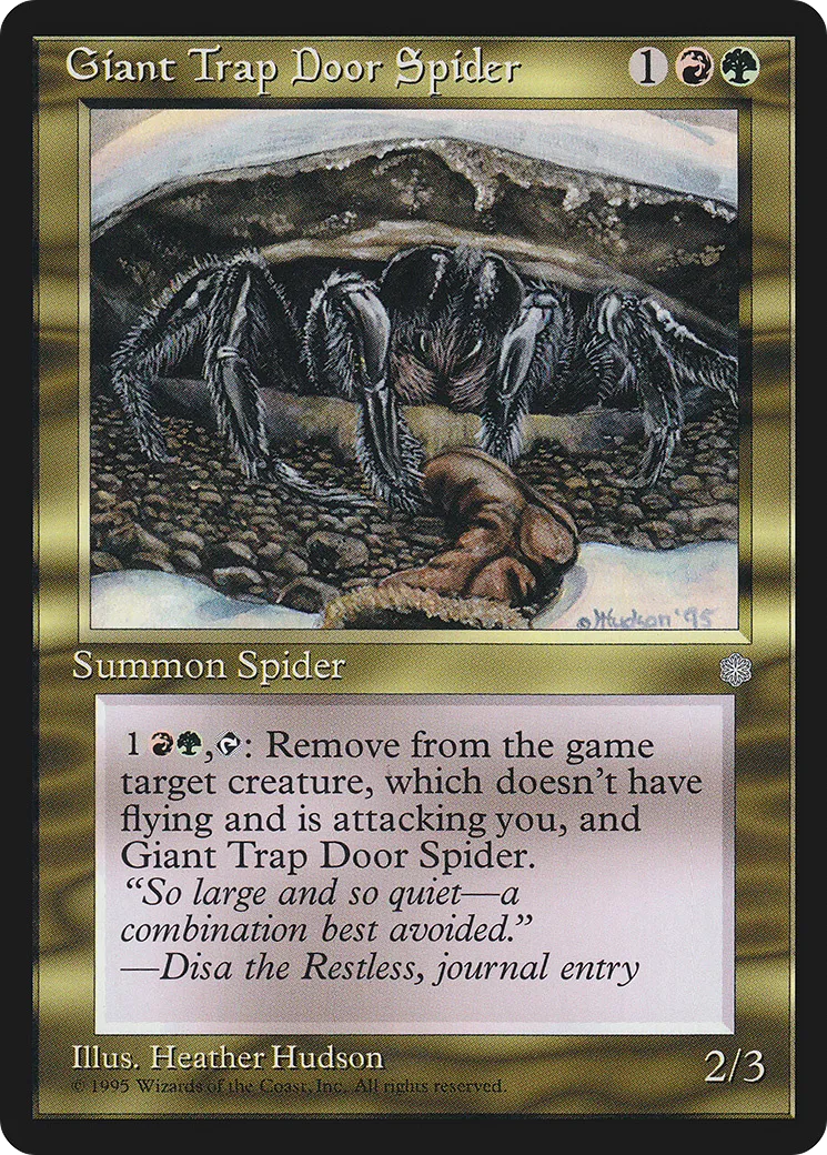 Araignée géante piégeuse — Ice Age — Magic: The Gathering