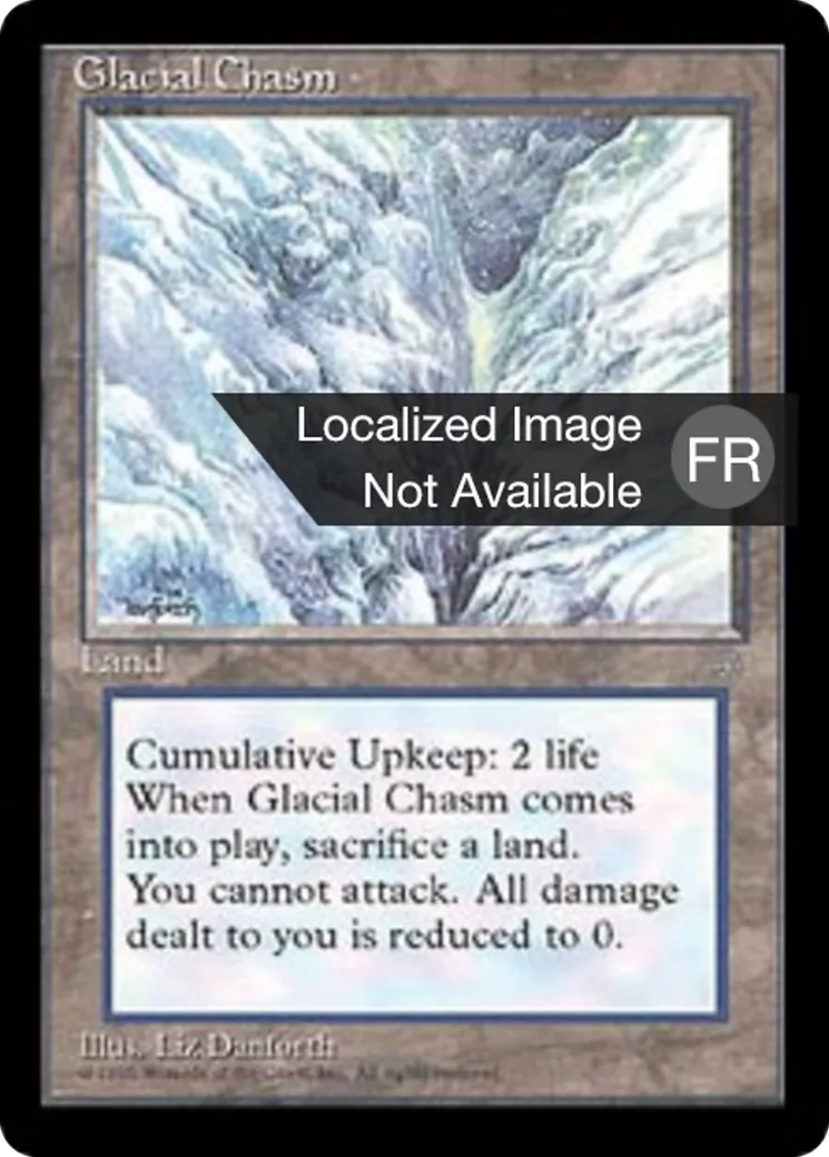 Précipice glaciaire — Ice Age — Magic: The Gathering