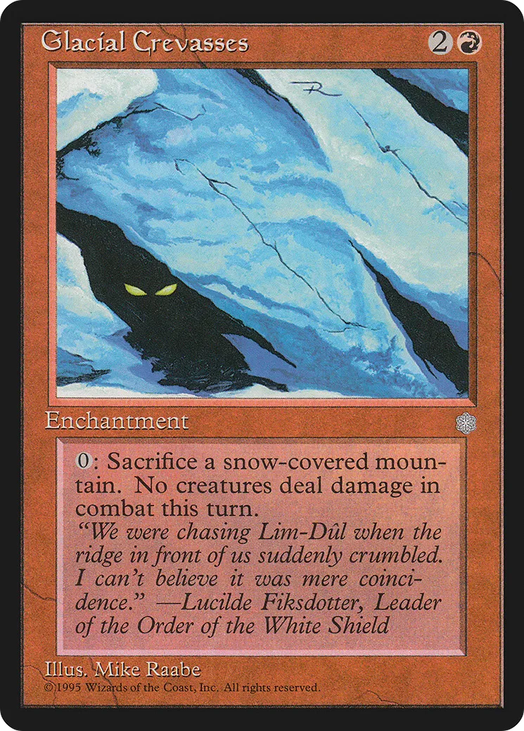 Glacial Crevasses from Ice Age - Magic: The Gathering