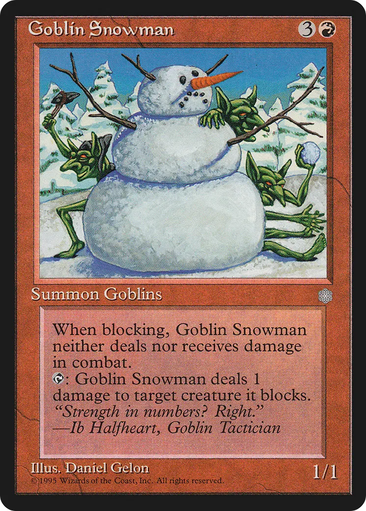 Bonhomme de neige gobelin — Ice Age — Magic: The Gathering
