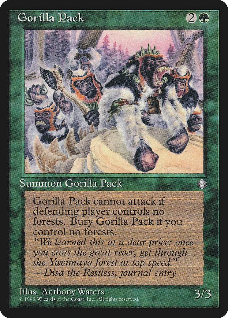 Gorilla Pack — Ice Age — Magic: The Gathering
