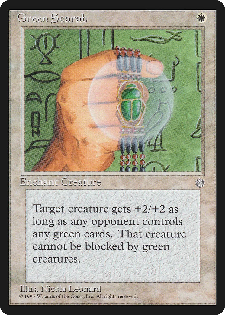 Scarabée vert — Ice Age — Magic: The Gathering