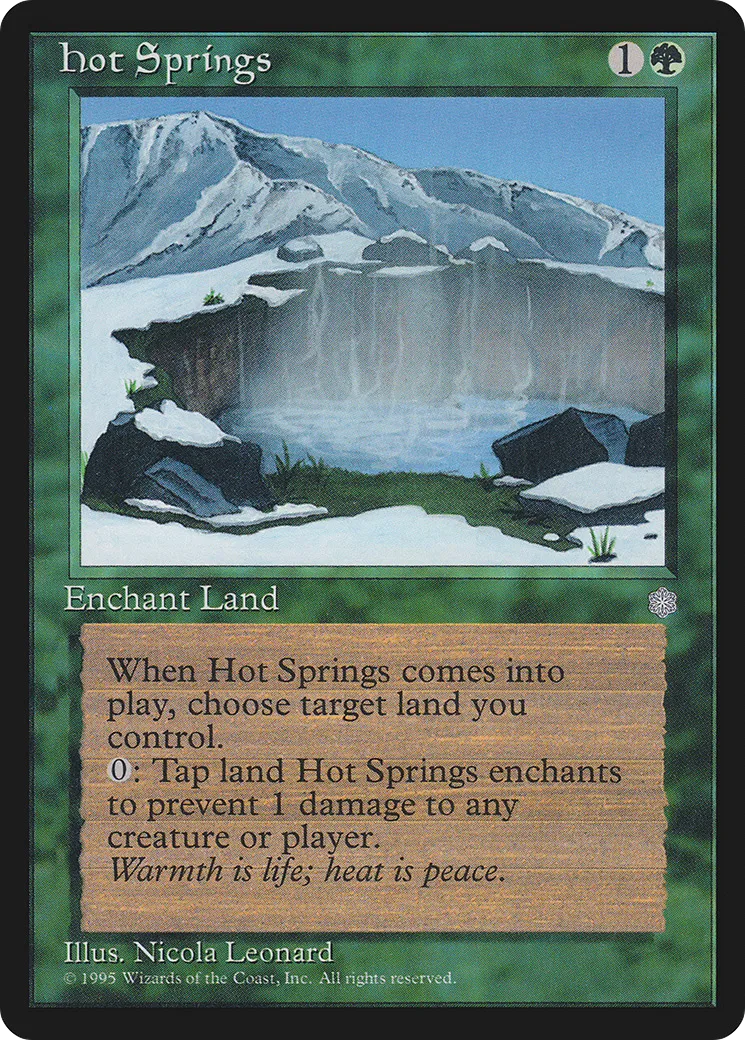 Hot Springs — Ice Age — Magic: The Gathering