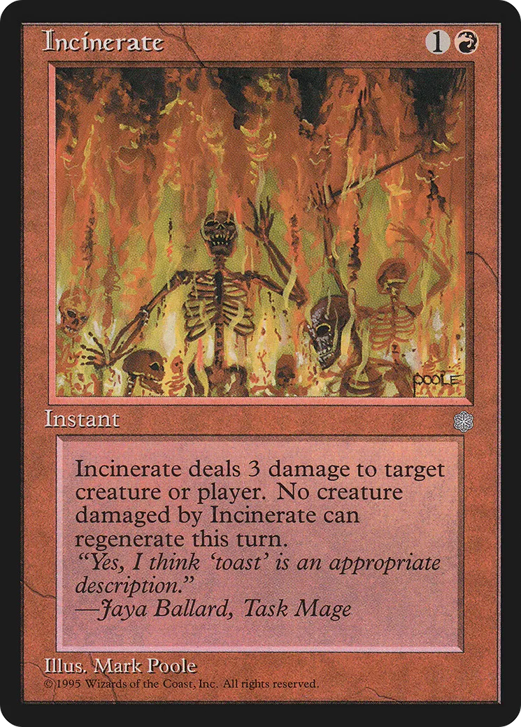 Incinération — Ice Age — Magic: The Gathering
