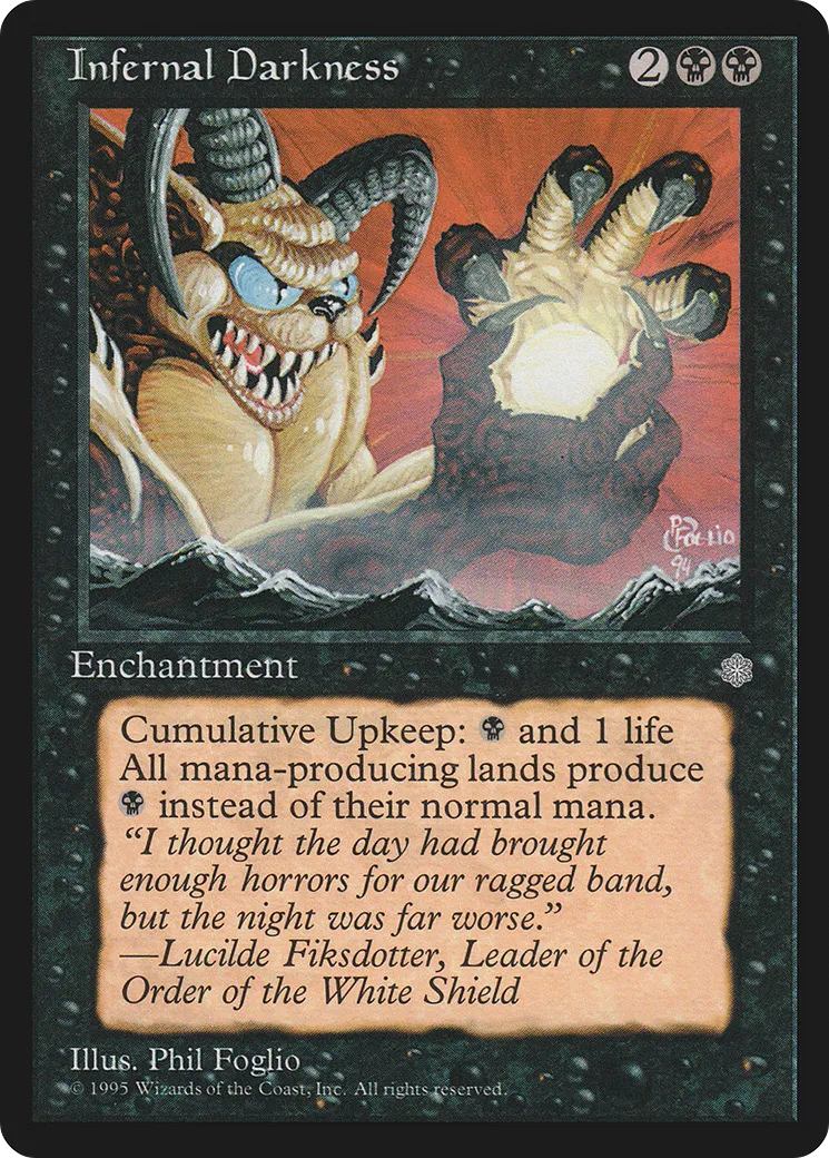 Infernal Darkness — Ice Age — Magic: The Gathering
