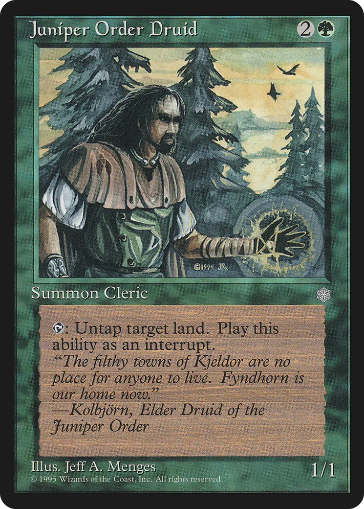 Juniper Order Druid — Ice Age — Magic: The Gathering