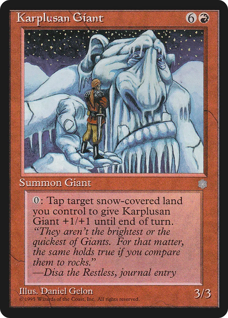 Géant karplusean — Ice Age — Magic: The Gathering