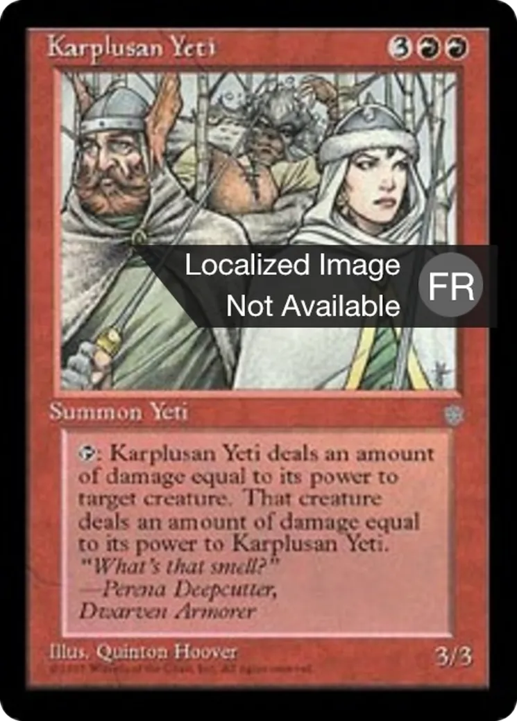 Yeti karpluséan — Ice Age — Magic: The Gathering
