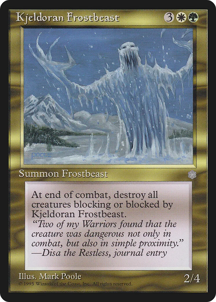 Kjeldoran Frostbeast — Ice Age — Magic: The Gathering