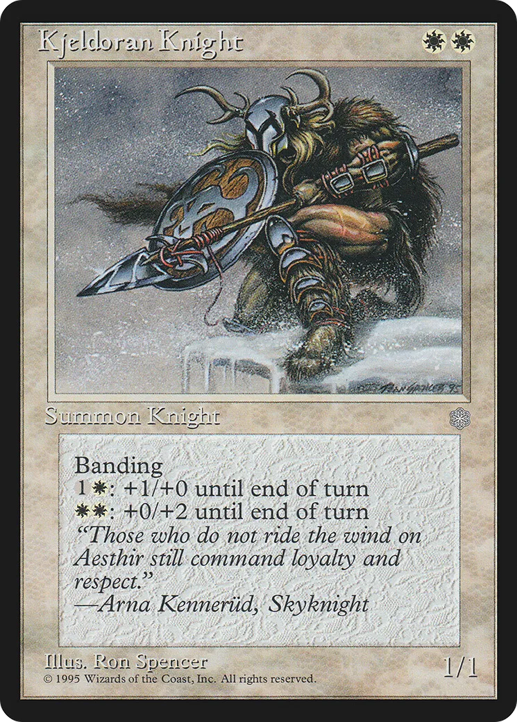 Chevalier du Kjeldor — Ice Age — Magic: The Gathering