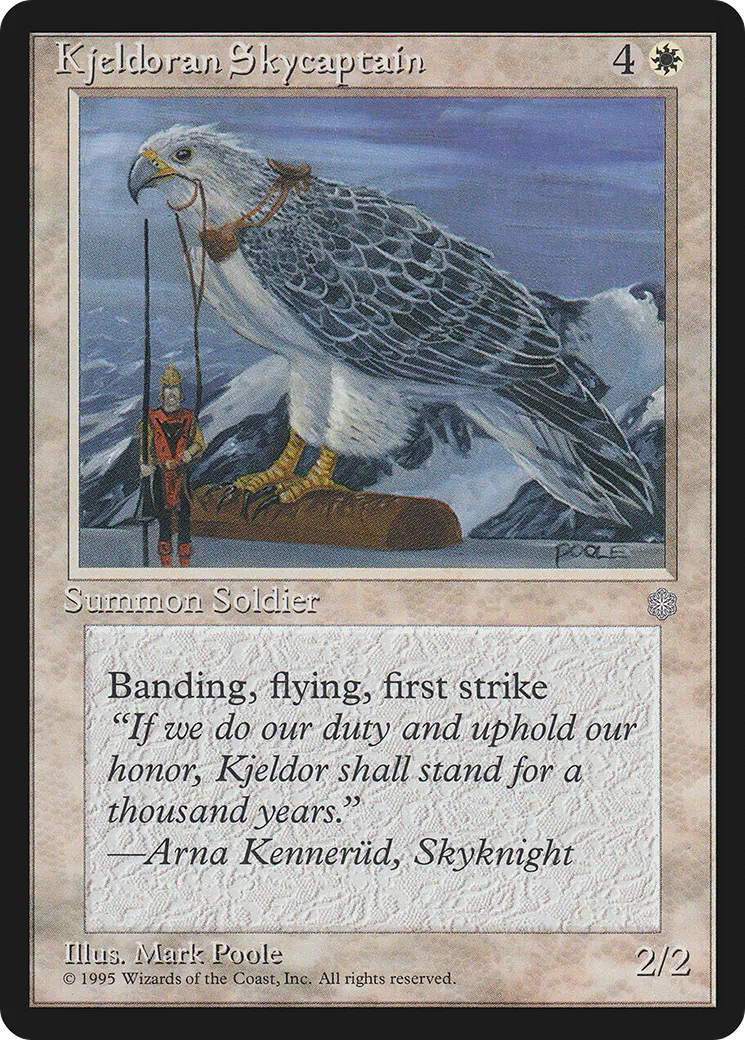 Kjeldoran Skycaptain — Ice Age — Magic: The Gathering