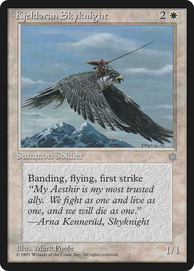 Kjeldoran Skyknight — Ice Age — Magic: The Gathering