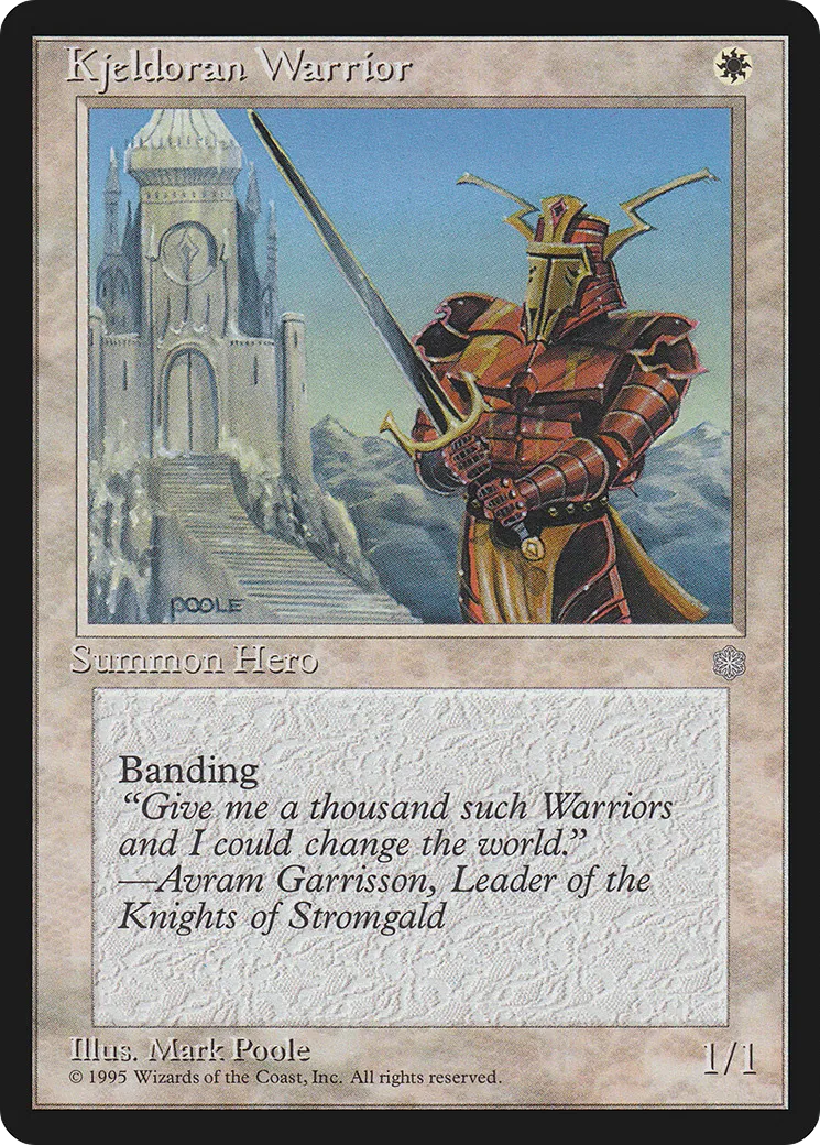 Guerrier du Kjeldor — Ice Age — Magic: The Gathering