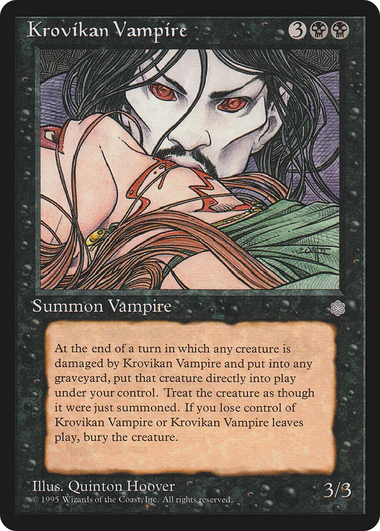 Krovikan Vampire — Ice Age — Magic: The Gathering