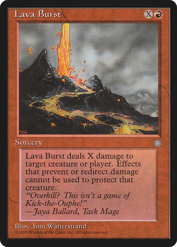 Lava Burst — Ice Age — Magic: The Gathering