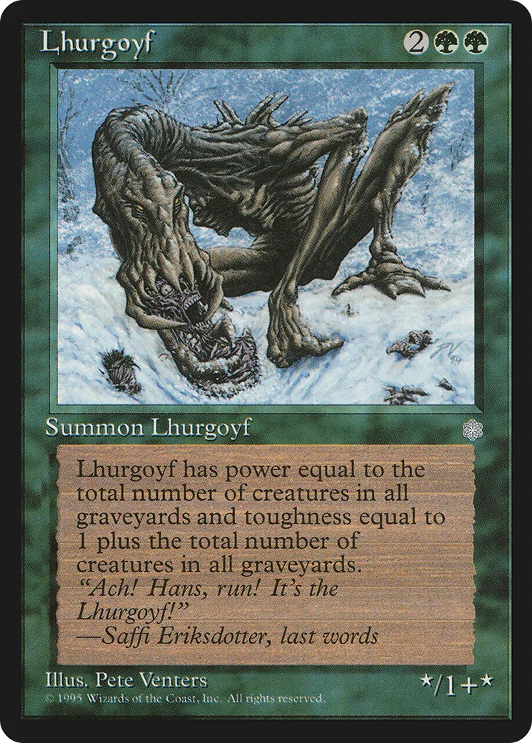 lhurgoyf — Ice Age — Magic: The Gathering