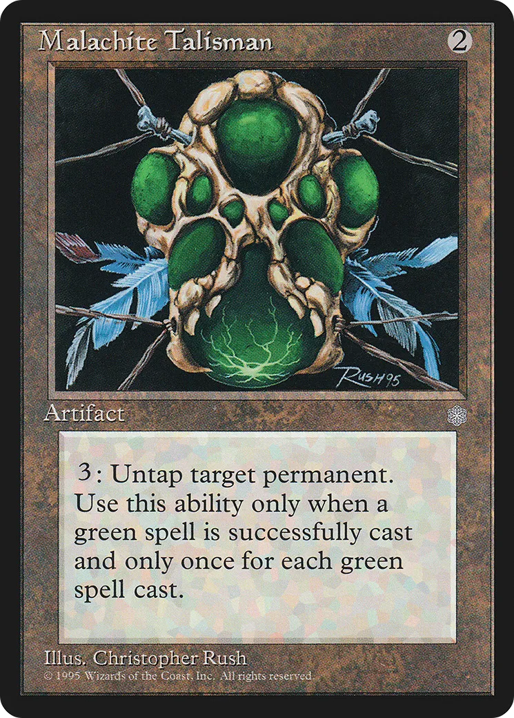 Talisman de malachite — Ice Age — Magic: The Gathering