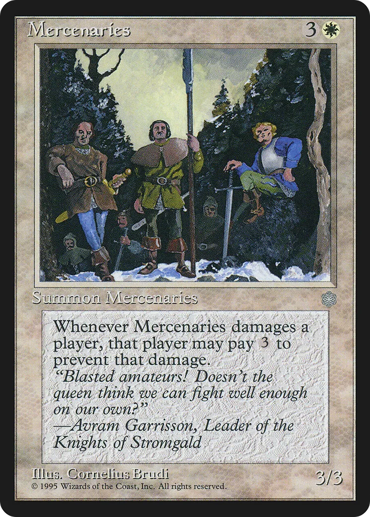 Mercenaires — Ice Age — Magic: The Gathering