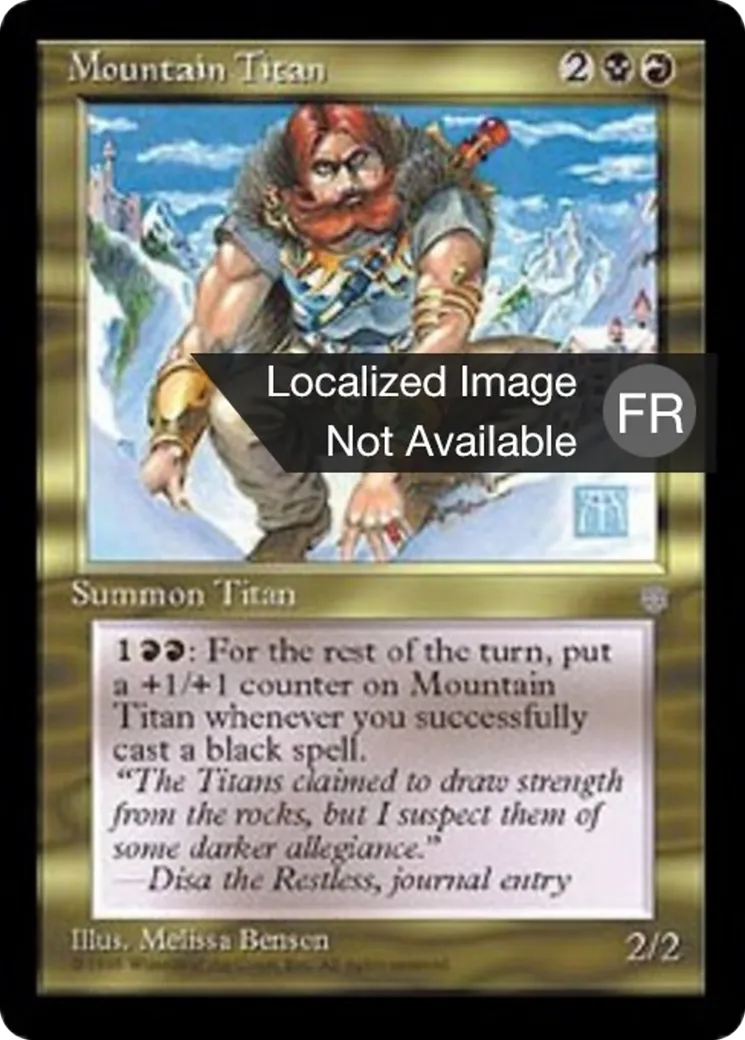 Titan des montagnes — Ice Age — Magic: The Gathering
