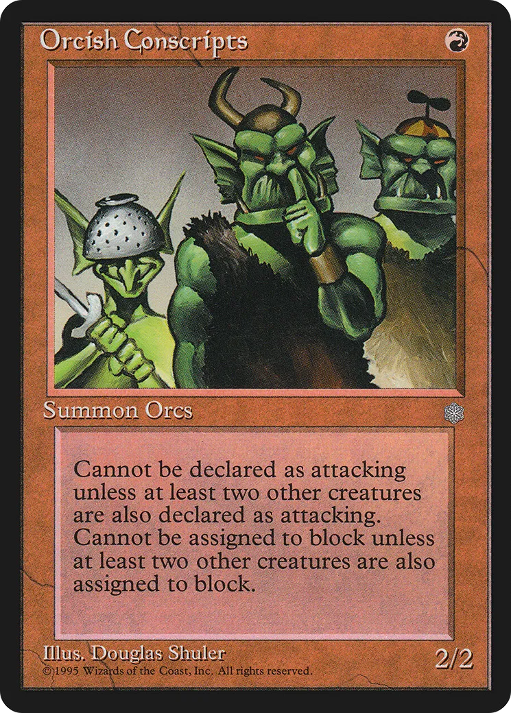Orcish Conscripts — Ice Age — Magic: The Gathering