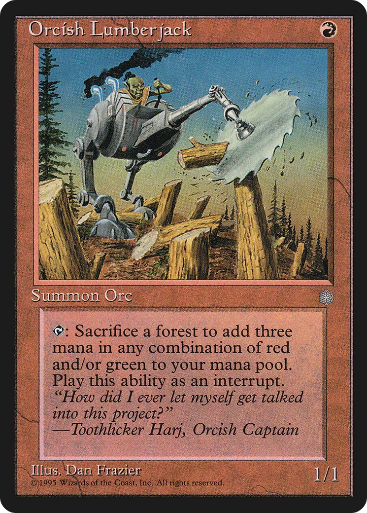 Bûcheron orque — Ice Age — Magic: The Gathering