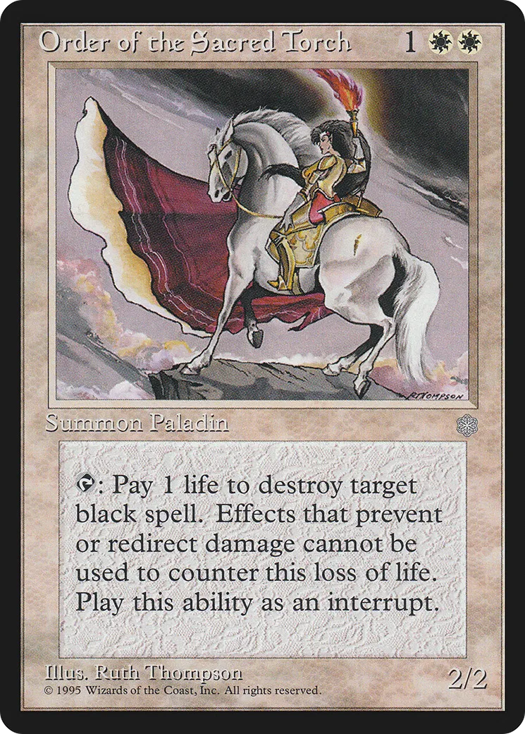 Order of the Sacred Torch — Ice Age — Magic: The Gathering