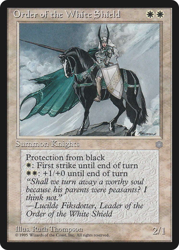 Order of the White Shield — Ice Age — Magic: The Gathering