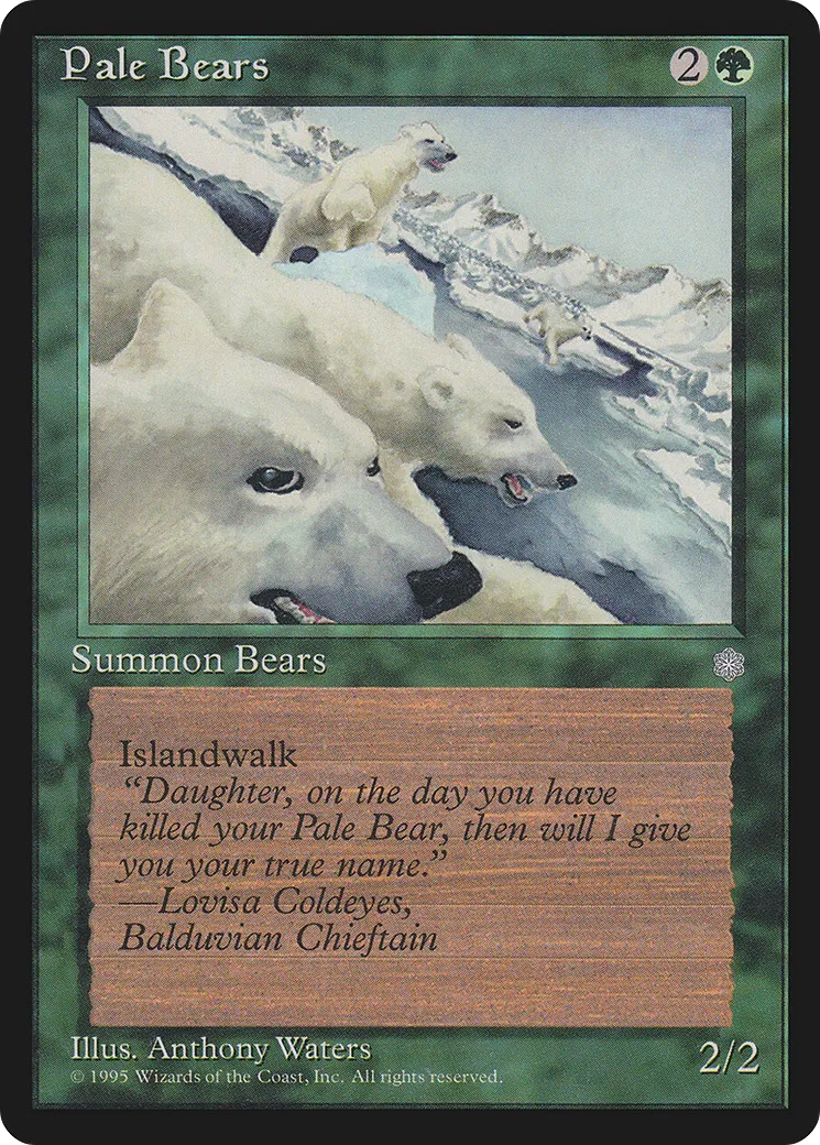 Ours pâles — Ice Age — Magic: The Gathering