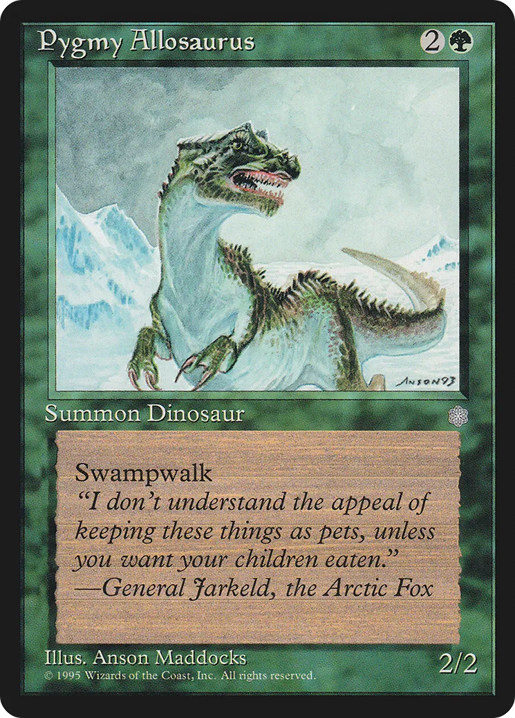 Pygmy Allosaurus — Ice Age — Magic: The Gathering