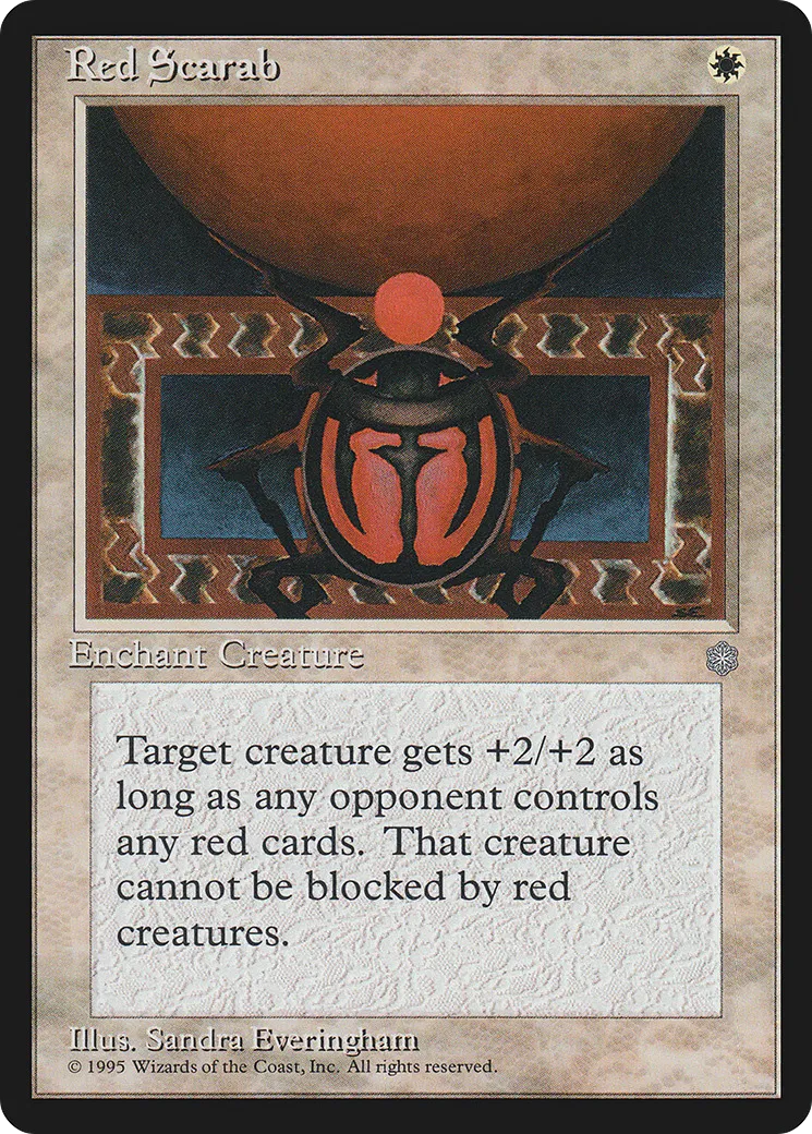 Red Scarab — Ice Age — Magic: The Gathering