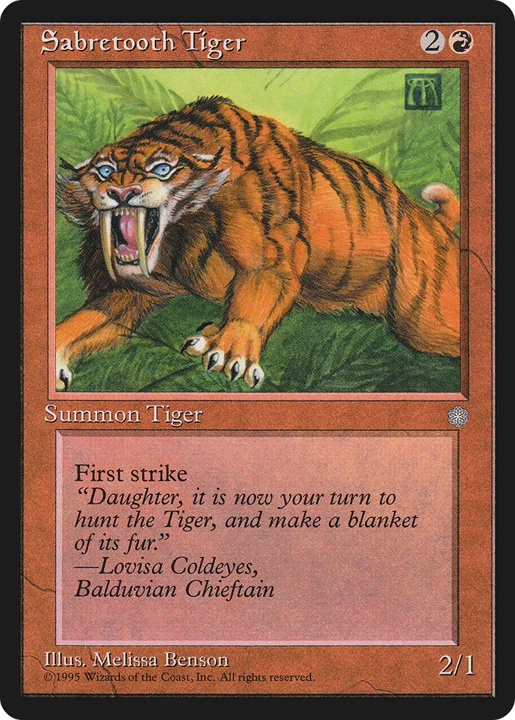 Sabretooth Tiger — Ice Age — Magic: The Gathering