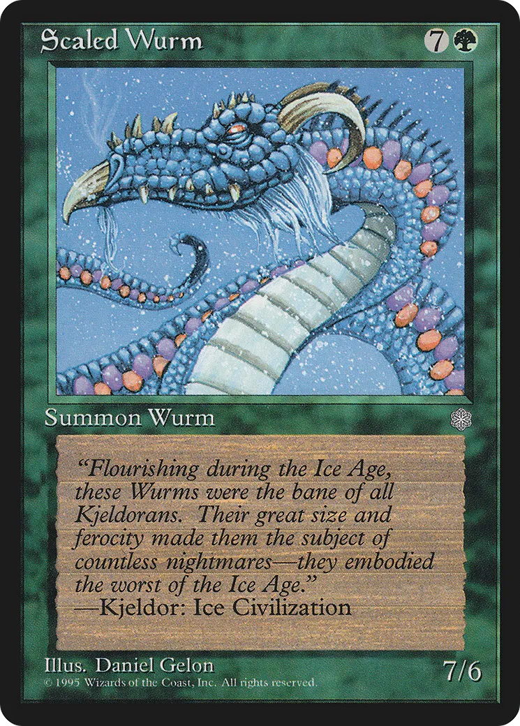 Scaled Wurm — Ice Age — Magic: The Gathering