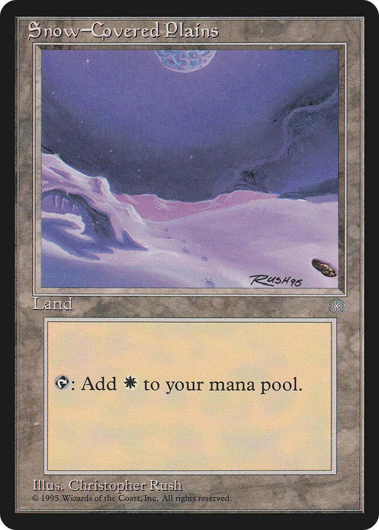 Plaine enneigée — Ice Age — Magic: The Gathering