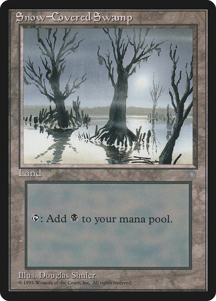 Snow-Covered Swamp — Ice Age — Magic: The Gathering