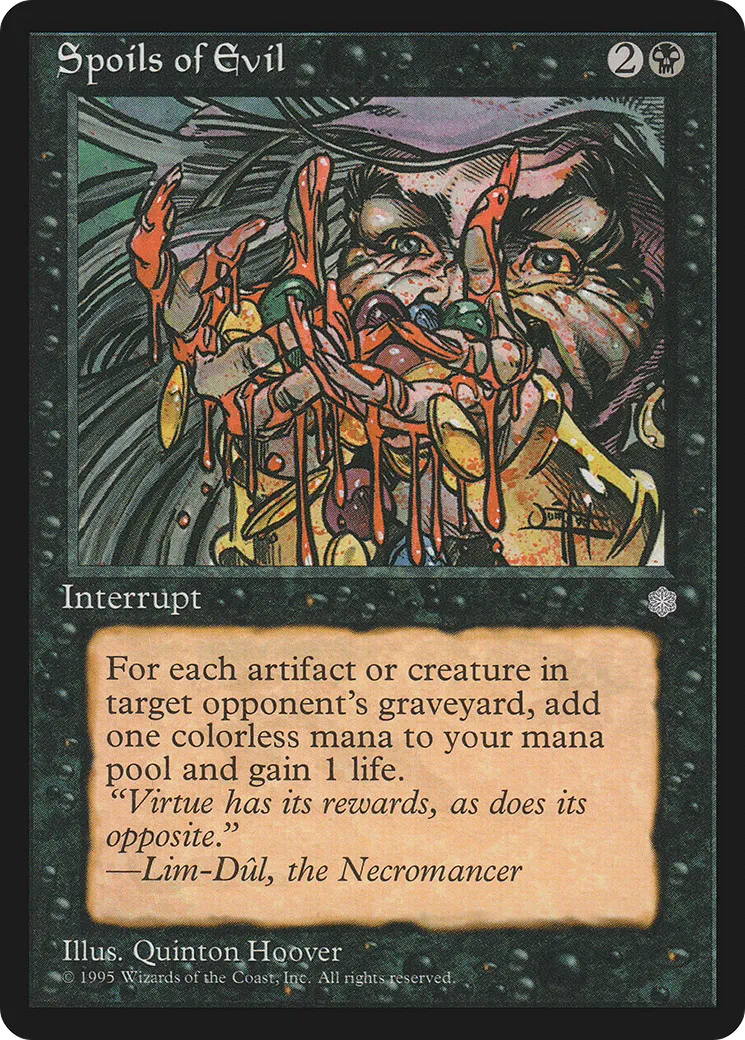 Spoils of Evil — Ice Age — Magic: The Gathering