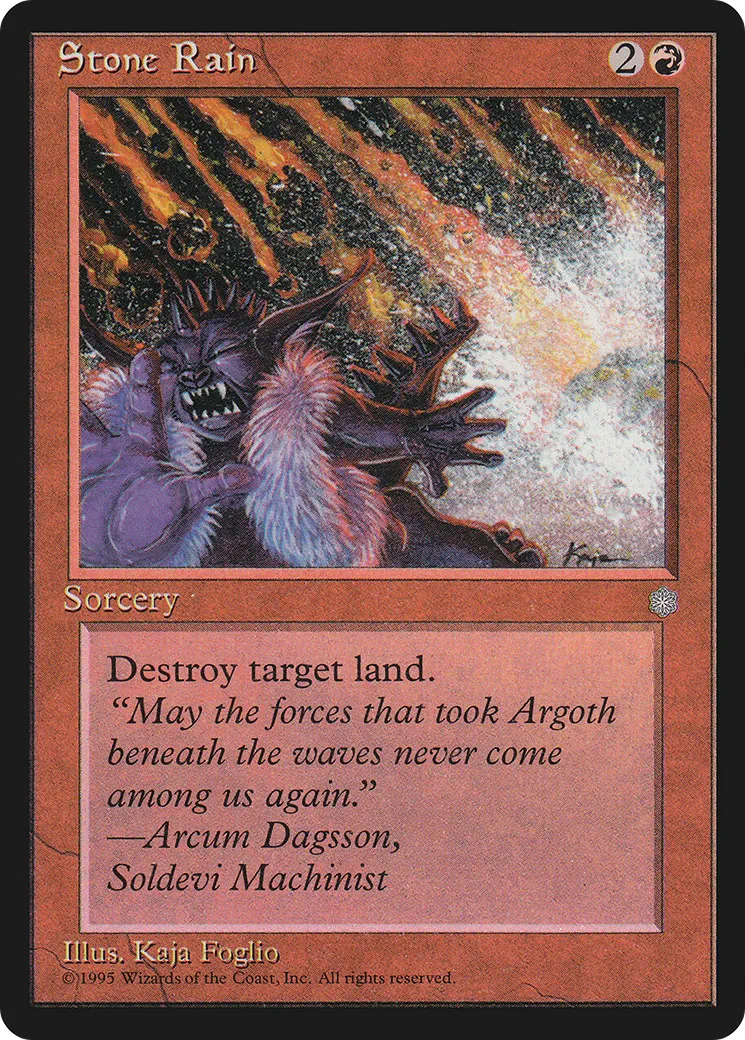 Pluie de pierres — Ice Age — Magic: The Gathering