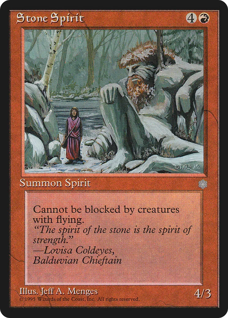 Stone Spirit — Ice Age — Magic: The Gathering