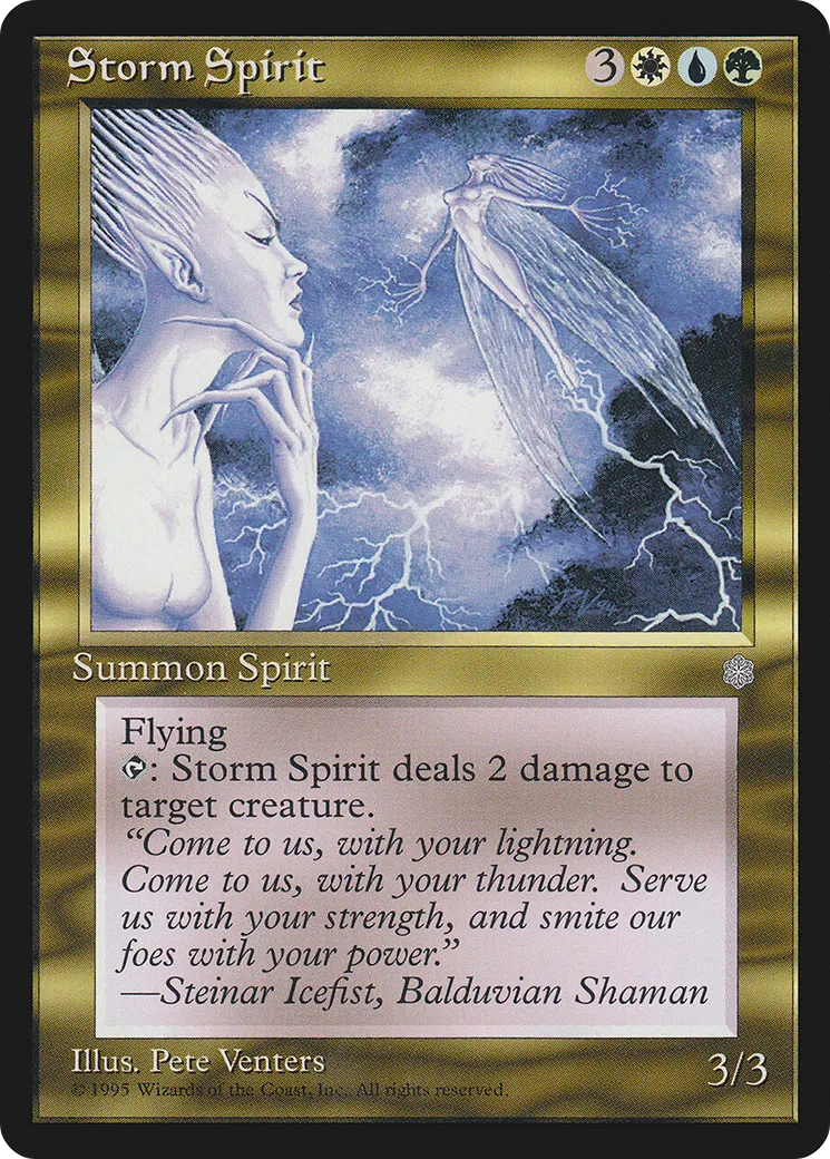 Storm Spirit — Ice Age — Magic: The Gathering
