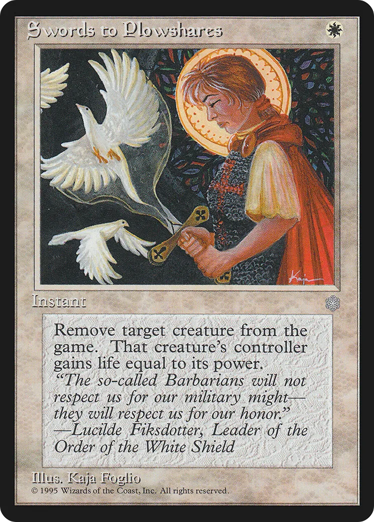 Swords to Plowshares — Ice Age — Magic: The Gathering