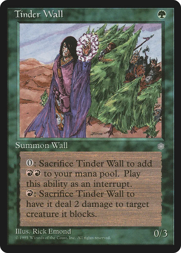 Tinder Wall — Ice Age — Magic: The Gathering