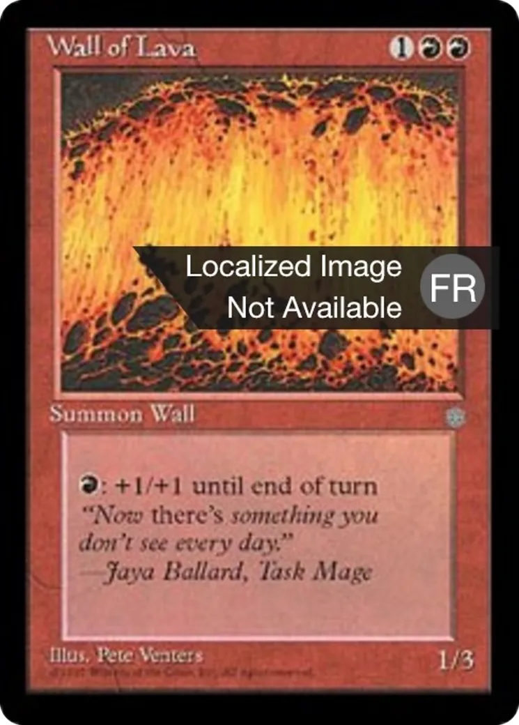 Mur de lave — Ice Age — Magic: The Gathering