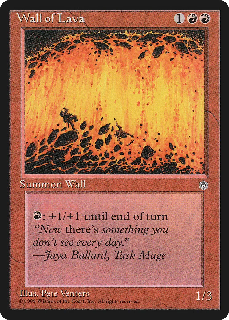 Wall of Lava — Ice Age — Magic: The Gathering