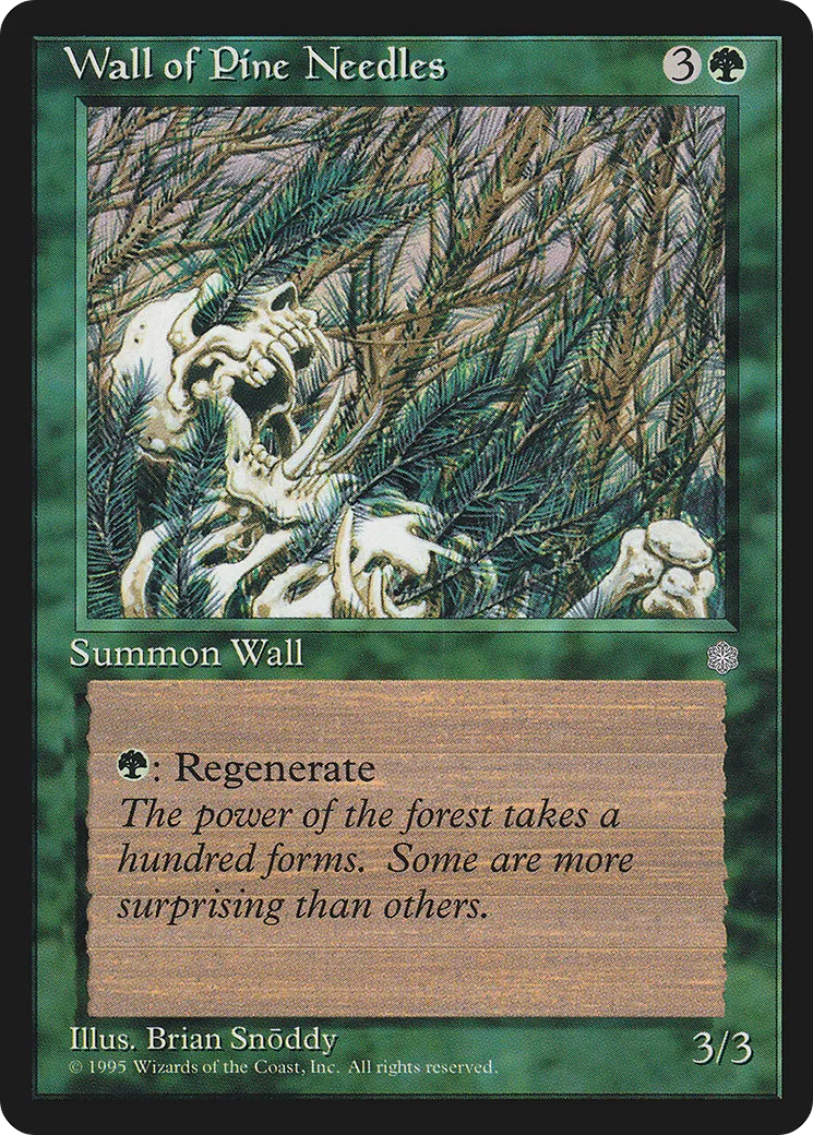 Mur d'aiguilles de pin — Ice Age — Magic: The Gathering