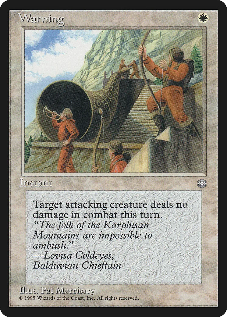 Warning — Ice Age — Magic: The Gathering