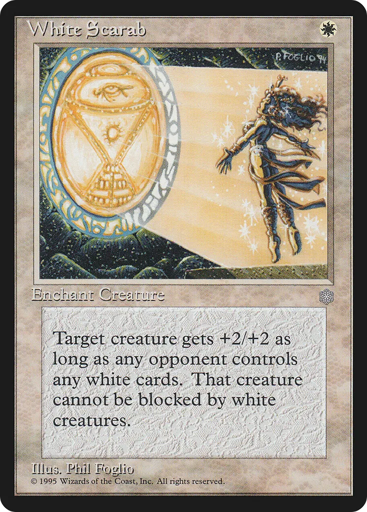 Scarabée blanc — Ice Age — Magic: The Gathering