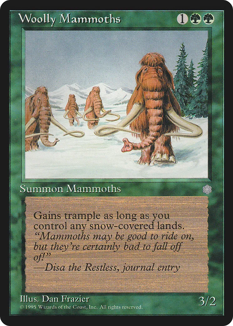 Mammouths laineux — Ice Age — Magic: The Gathering